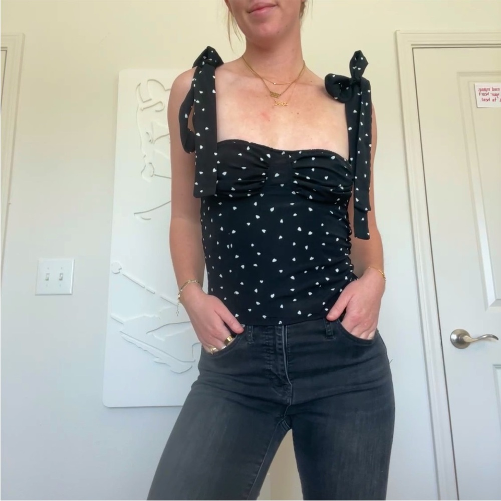 Heart Polka-Dot Top